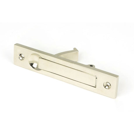 This is an image of From The Anvil - Polished Nickel 125mm x 25mm Edge Pull available to order from T.H Wiggans Architectural Ironmongery in Kendal, quick delivery and discounted prices.