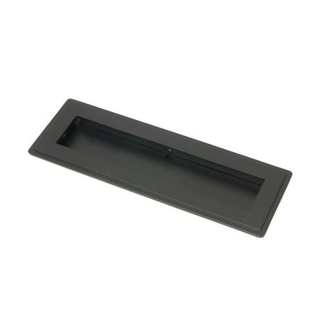 This is an image of From The Anvil - Matt Black 175mm Art Deco Rectangular Pull available to order from T.H Wiggans Architectural Ironmongery in Kendal, quick delivery and discounted prices.