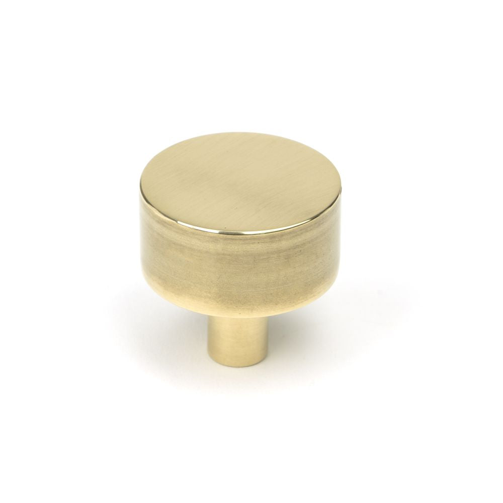 This is an image showing From The Anvil - Aged Brass Kelso Cabinet Knob - 32mm (No rose) available from T.H Wiggans Architectural Ironmongery in Kendal, quick delivery and discounted prices
