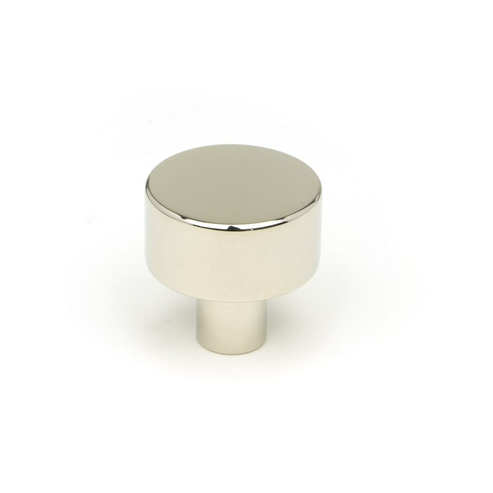 This is an image showing From The Anvil - Polished Nickel Kelso Cabinet Knob - 25mm (No Rose) available from T.H Wiggans Architectural Ironmongery in Kendal, quick delivery and discounted prices
