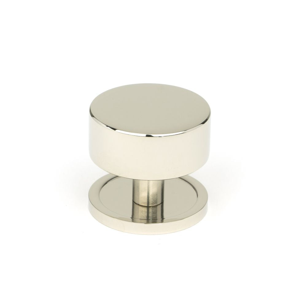 This is an image showing From The Anvil - Polished Nickel Kelso Cabinet Knob - 38mm (Plain) available from T.H Wiggans Architectural Ironmongery in Kendal, quick delivery and discounted prices