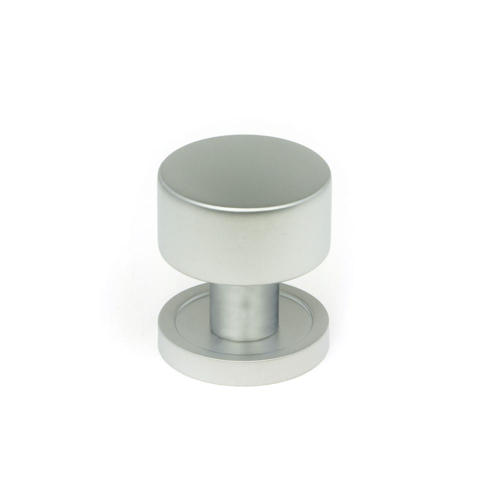 This is an image showing From The Anvil - Satin Chrome Kelso Cabinet Knob - 25mm (Plain) available from T.H Wiggans Architectural Ironmongery in Kendal, quick delivery and discounted prices