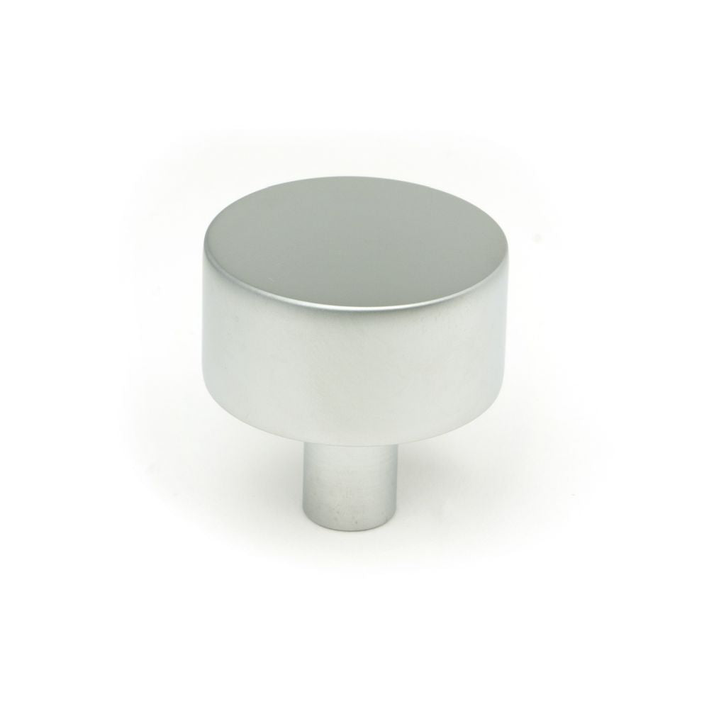 This is an image showing From The Anvil - Satin Chrome Kelso Cabinet Knob - 32mm (No rose) available from T.H Wiggans Architectural Ironmongery in Kendal, quick delivery and discounted prices