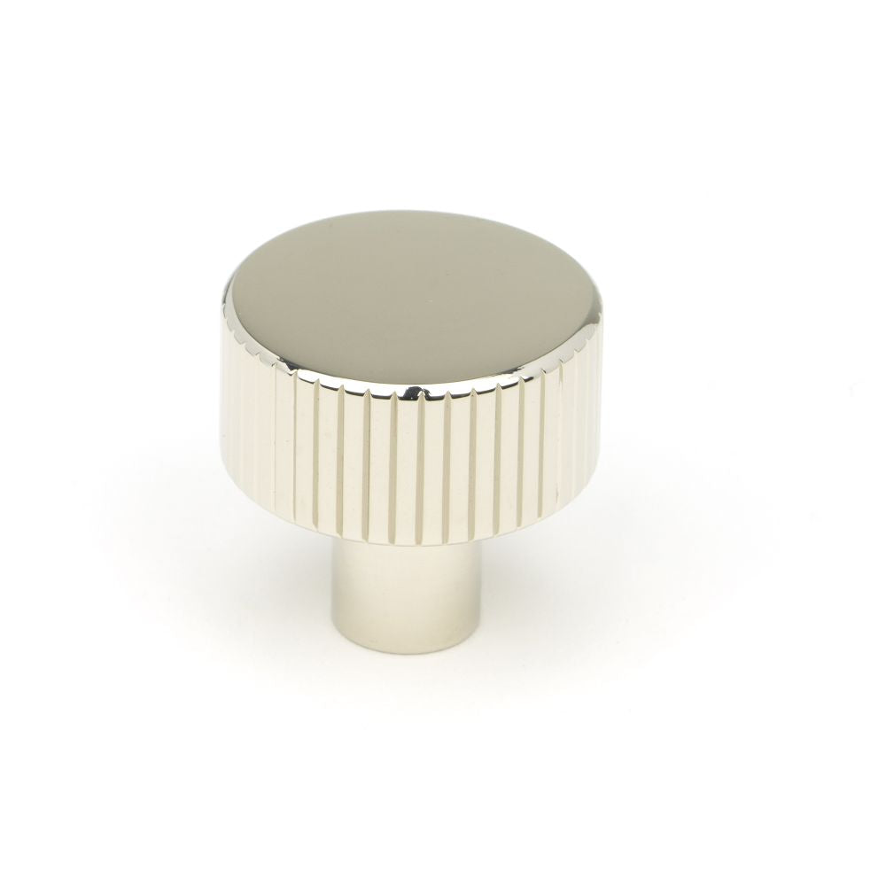 This is an image showing From The Anvil - Polished Nickel Judd Cabinet Knob - 25mm (No rose) available from T.H Wiggans Architectural Ironmongery in Kendal, quick delivery and discounted prices