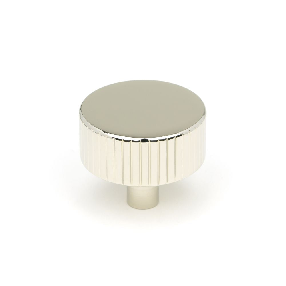 This is an image showing From The Anvil - Polished Nickel Judd Cabinet Knob - 38mm (No rose) available from T.H Wiggans Architectural Ironmongery in Kendal, quick delivery and discounted prices