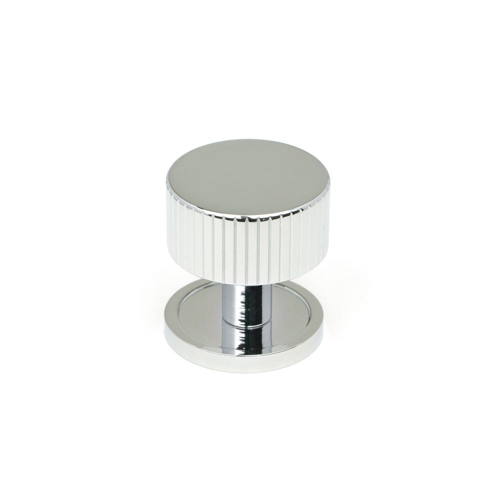 This is an image showing From The Anvil - Polished Chrome Judd Cabinet Knob - 32mm (Plain) available from T.H Wiggans Architectural Ironmongery in Kendal, quick delivery and discounted prices