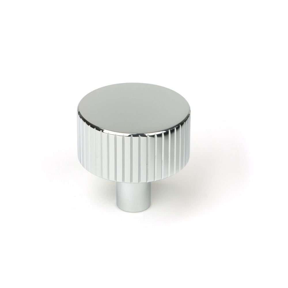This is an image showing From The Anvil - Polished Chrome Judd Cabinet Knob - 32mm (No rose) available from T.H Wiggans Architectural Ironmongery in Kendal, quick delivery and discounted prices