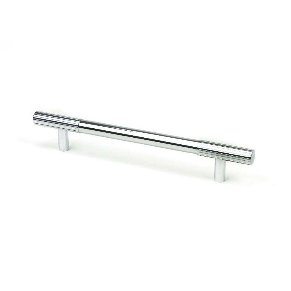 This is an image showing From The Anvil - Polished Chrome Judd Pull Handle - Medium available from T.H Wiggans Architectural Ironmongery in Kendal, quick delivery and discounted prices