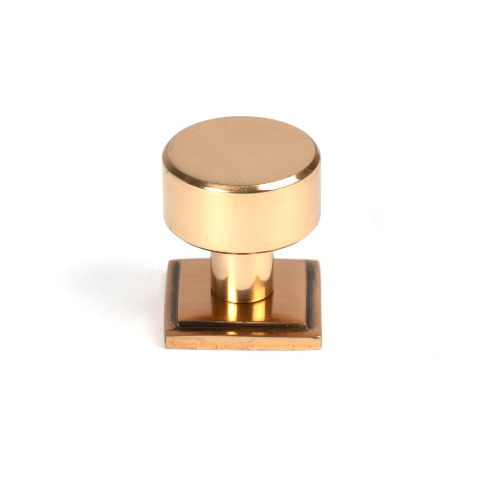 This is an image showing From The Anvil - Polished Bronze Kelso Cabinet Knob - 25mm (Square) available from T.H Wiggans Architectural Ironmongery in Kendal, quick delivery and discounted prices
