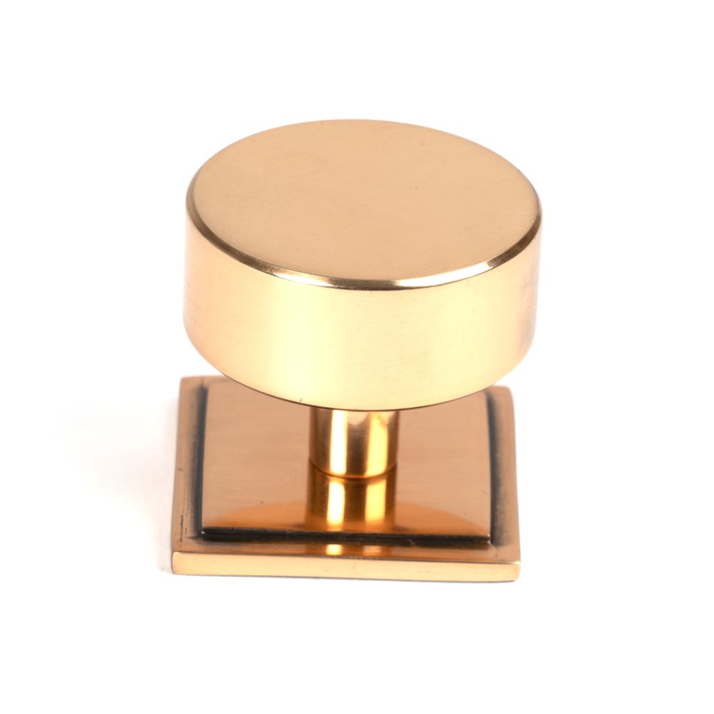 This is an image showing From The Anvil - Polished Bronze Kelso Cabinet Knob - 38mm (Square) available from T.H Wiggans Architectural Ironmongery in Kendal, quick delivery and discounted prices