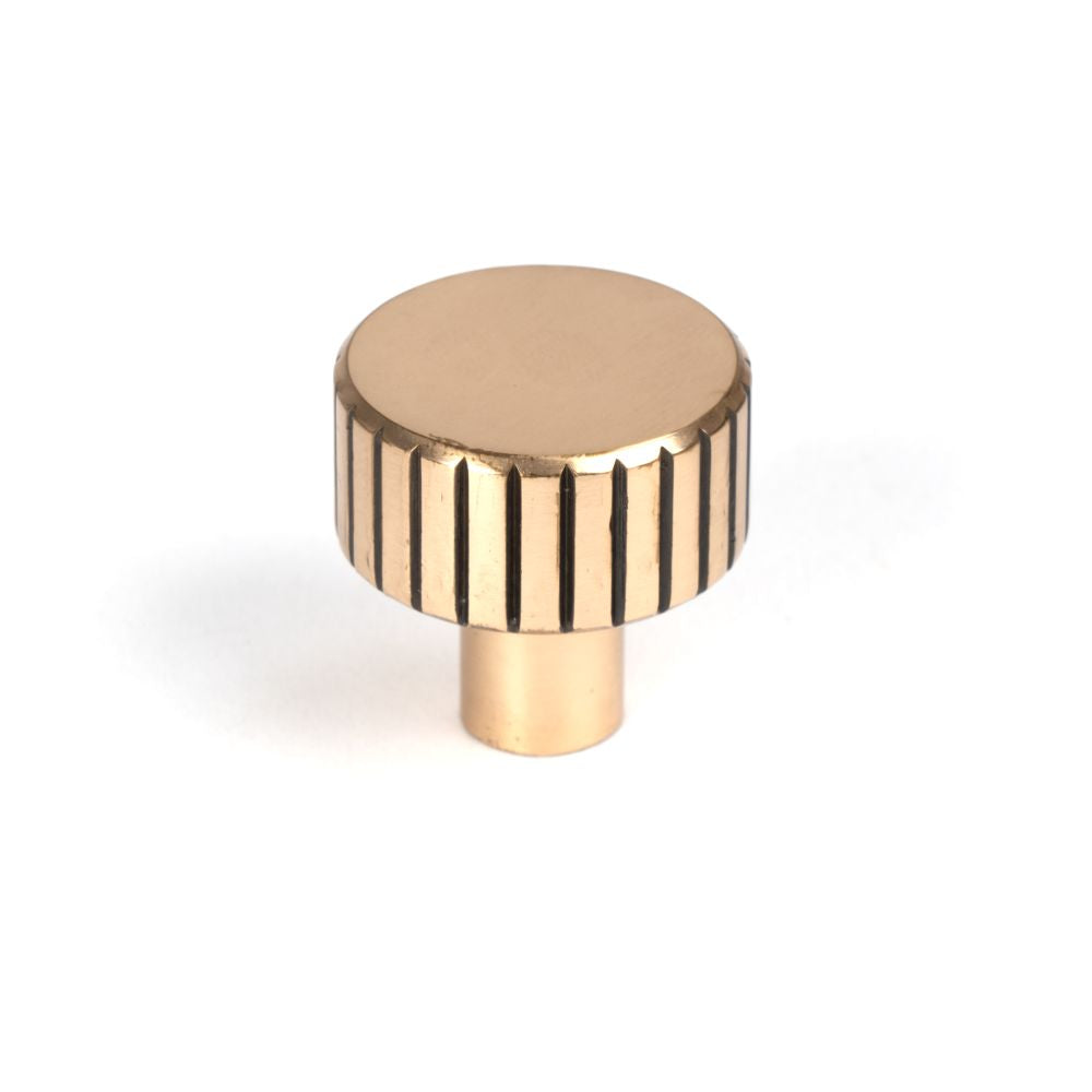 This is an image showing From The Anvil - Polished Bronze Judd Cabinet Knob - 25mm (No rose) available from T.H Wiggans Architectural Ironmongery in Kendal, quick delivery and discounted prices