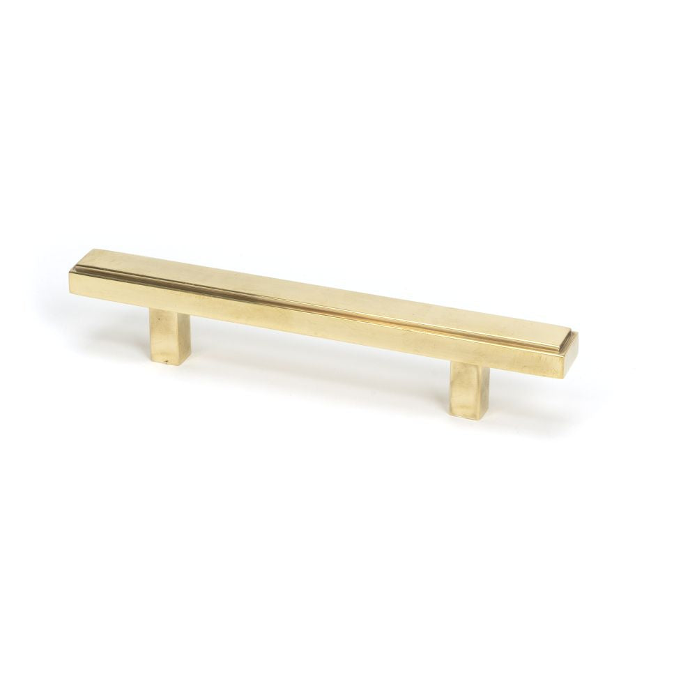 This is an image showing From The Anvil - Aged Brass Scully Pull Handle - Small available from T.H Wiggans Architectural Ironmongery in Kendal, quick delivery and discounted prices