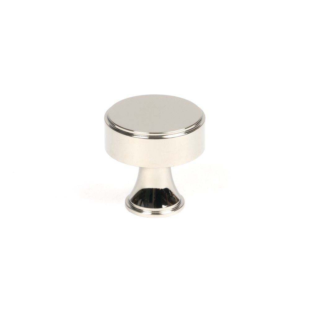 This is an image showing From The Anvil - Polished Nickel Scully Cabinet Knob - 25mm available from T.H Wiggans Architectural Ironmongery in Kendal, quick delivery and discounted prices