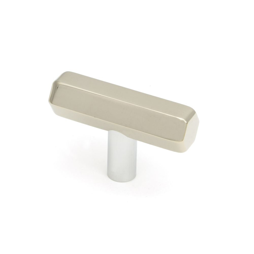 This is an image showing From The Anvil - Polished Nickel Kahlo T-Bar available from T.H Wiggans Architectural Ironmongery in Kendal, quick delivery and discounted prices