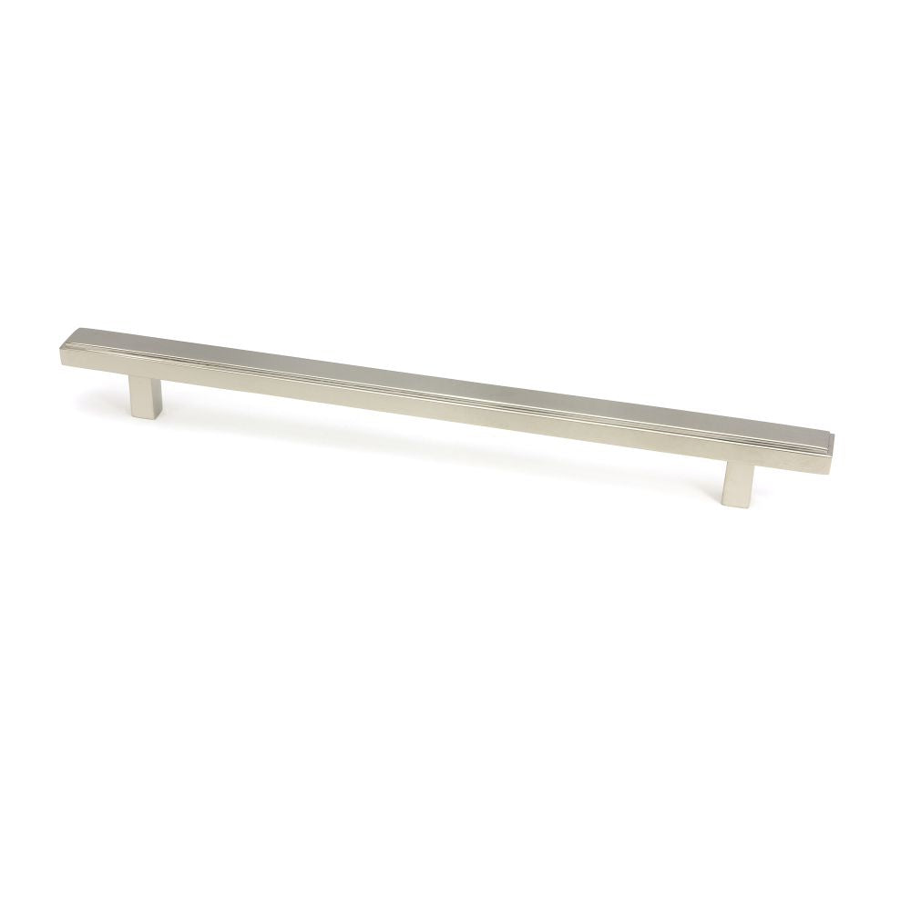 This is an image showing From The Anvil - Polished Nickel Scully Pull Handle - Large available from T.H Wiggans Architectural Ironmongery in Kendal, quick delivery and discounted prices