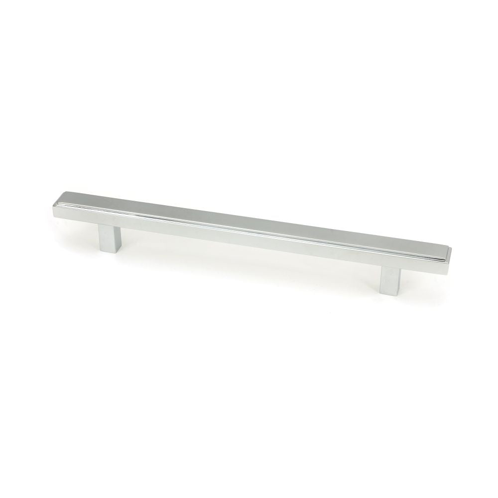 This is an image showing From The Anvil - Polished Chrome Scully Pull Handle - Medium available from T.H Wiggans Architectural Ironmongery in Kendal, quick delivery and discounted prices