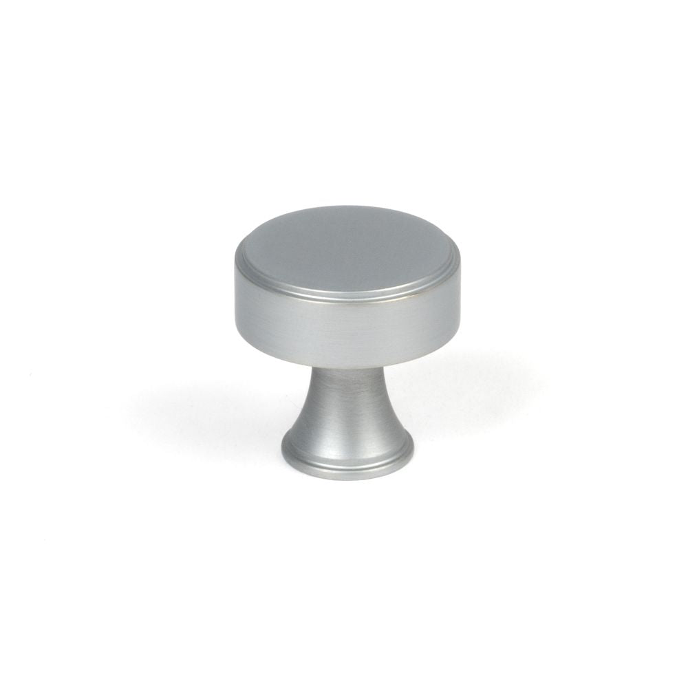 This is an image showing From The Anvil - Satin Chrome Scully Cabinet Knob - 25mm available from T.H Wiggans Architectural Ironmongery in Kendal, quick delivery and discounted prices