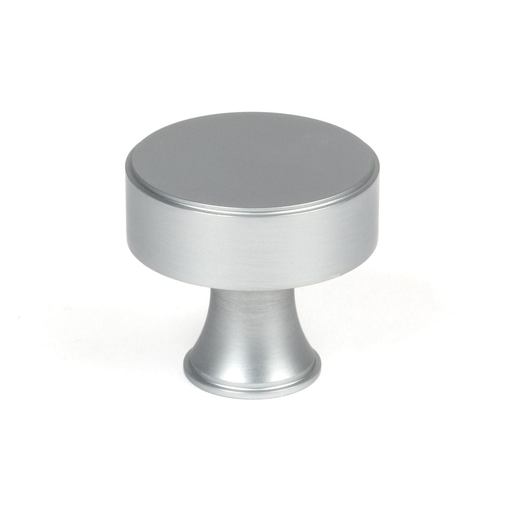 This is an image showing From The Anvil - Satin Chrome Scully Cabinet Knob - 38mm available from T.H Wiggans Architectural Ironmongery in Kendal, quick delivery and discounted prices