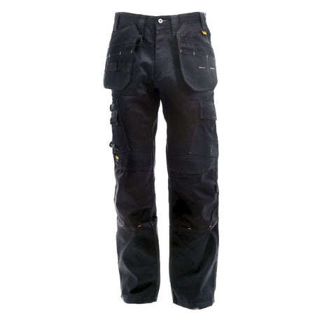 This is an image of DeWalt - Black Knee Pad Holster Trouser Pro Tradesman Trouser L31W32 available to order from T.H Wiggans Architectural Ironmongery in Kendal, quick delivery and discounted prices.