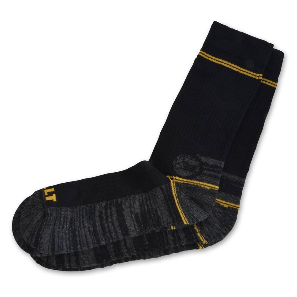 This is an image of DeWalt - Twin Pair Pack of work socks Hydro Sock available to order from T.H Wiggans Architectural Ironmongery in Kendal, quick delivery and discounted prices.