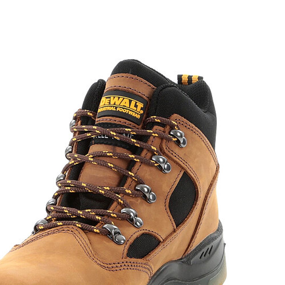 This is an image of DeWalt - Brown Waterproof Safety Hiker Challenger Brown 10 available to order from T.H Wiggans Architectural Ironmongery in Kendal, quick delivery and discounted prices.