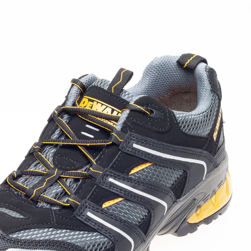 This is an image of DeWalt - Black/Grey Sports Safety Trainer Cutter 10 available to order from T.H Wiggans Architectural Ironmongery in Kendal, quick delivery and discounted prices.