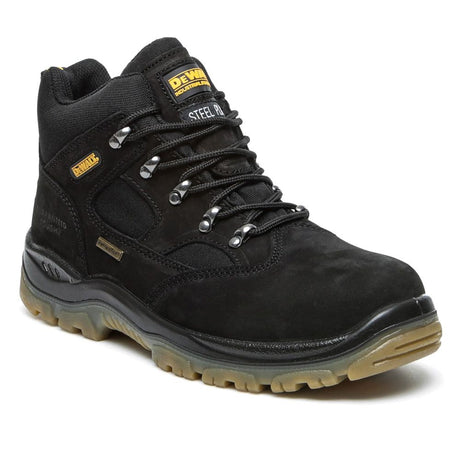 This is an image of DeWalt - Black Waterproof Safety Hiker Challenger Black 12 available to order from T.H Wiggans Architectural Ironmongery in Kendal, quick delivery and discounted prices.