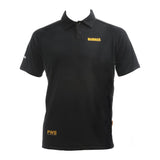 This is an image of DeWalt - Black/Grey PWS Polo Shirt Rutland L available to order from T.H Wiggans Architectural Ironmongery in Kendal, quick delivery and discounted prices.