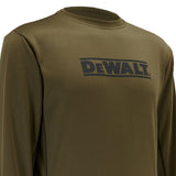 This is an image of DeWalt - Long Sleeve Performance T-Shirt Truro XXL available to order from T.H Wiggans Architectural Ironmongery in Kendal, quick delivery and discounted prices.