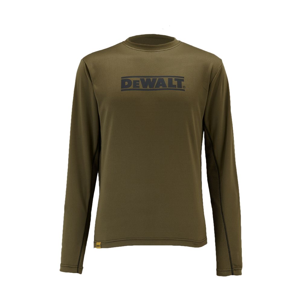 This is an image of DeWalt - Long Sleeve Performance T-Shirt Truro XXL available to order from T.H Wiggans Architectural Ironmongery in Kendal, quick delivery and discounted prices.