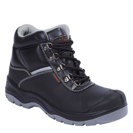 This is an image of Work Site - Black All Terrain Safety Boot SS609SM 12 available to order from T.H Wiggans Architectural Ironmongery in Kendal, quick delivery and discounted prices.