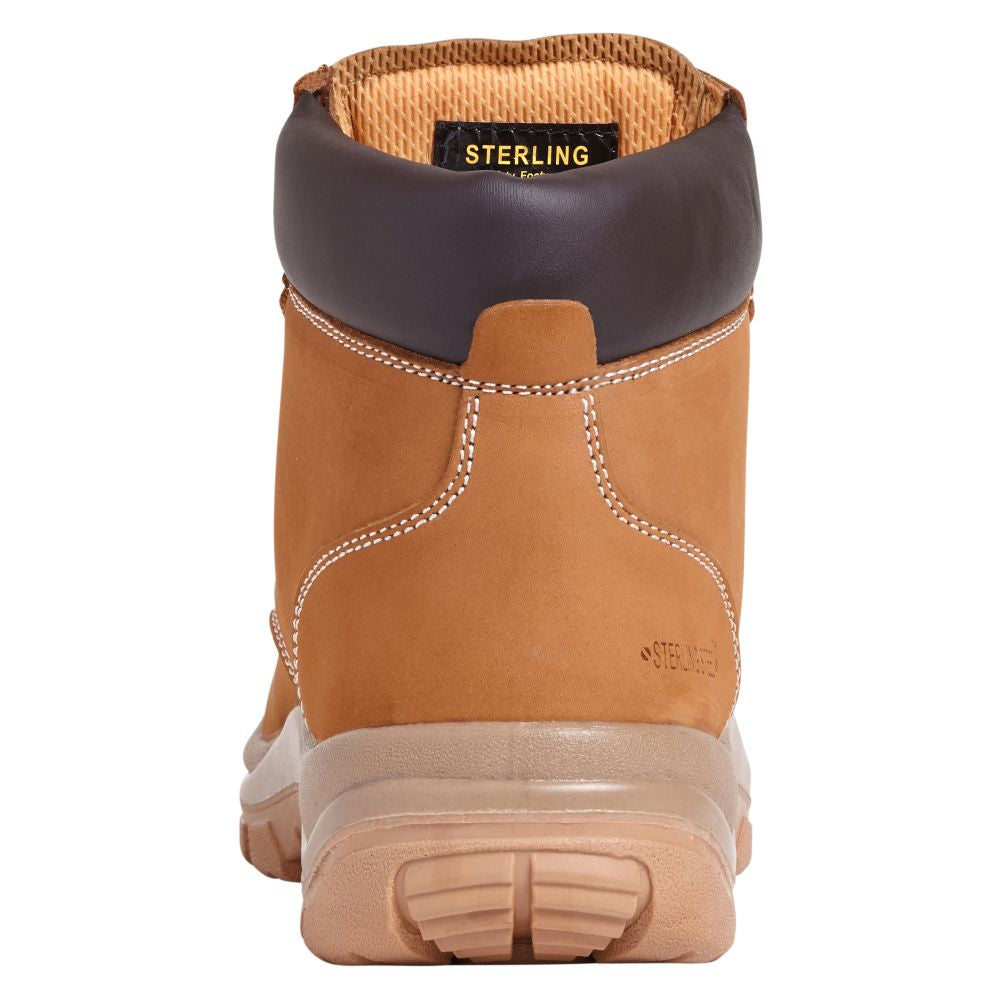 This is an image of Sterling Steel - Wheat 6 Eye Hiker Boot SS819CM 11 available to order from T.H Wiggans Architectural Ironmongery in Kendal, quick delivery and discounted prices.