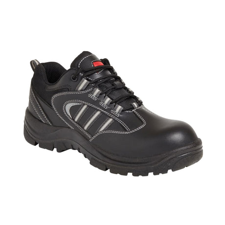 This is an image of Airside - Black Non-Metallic Safety Shoe SS705CM 7 available to order from T.H Wiggans Architectural Ironmongery in Kendal, quick delivery and discounted prices.