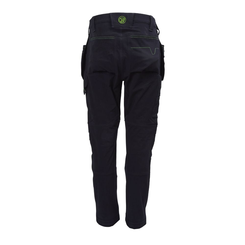 This is an image of Apache - 4 way stretch trouser Calgary Stretch Trouser Black L33W34 available to order from T.H Wiggans Architectural Ironmongery in Kendal, quick delivery and discounted prices.