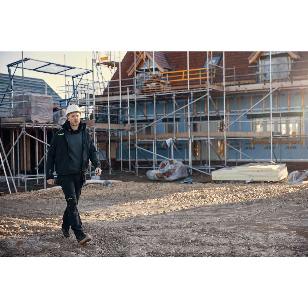 This is an image of Apache - 4 way stretch trouser Calgary Stretch Trouser Black L31W38 available to order from T.H Wiggans Architectural Ironmongery in Kendal, quick delivery and discounted prices.