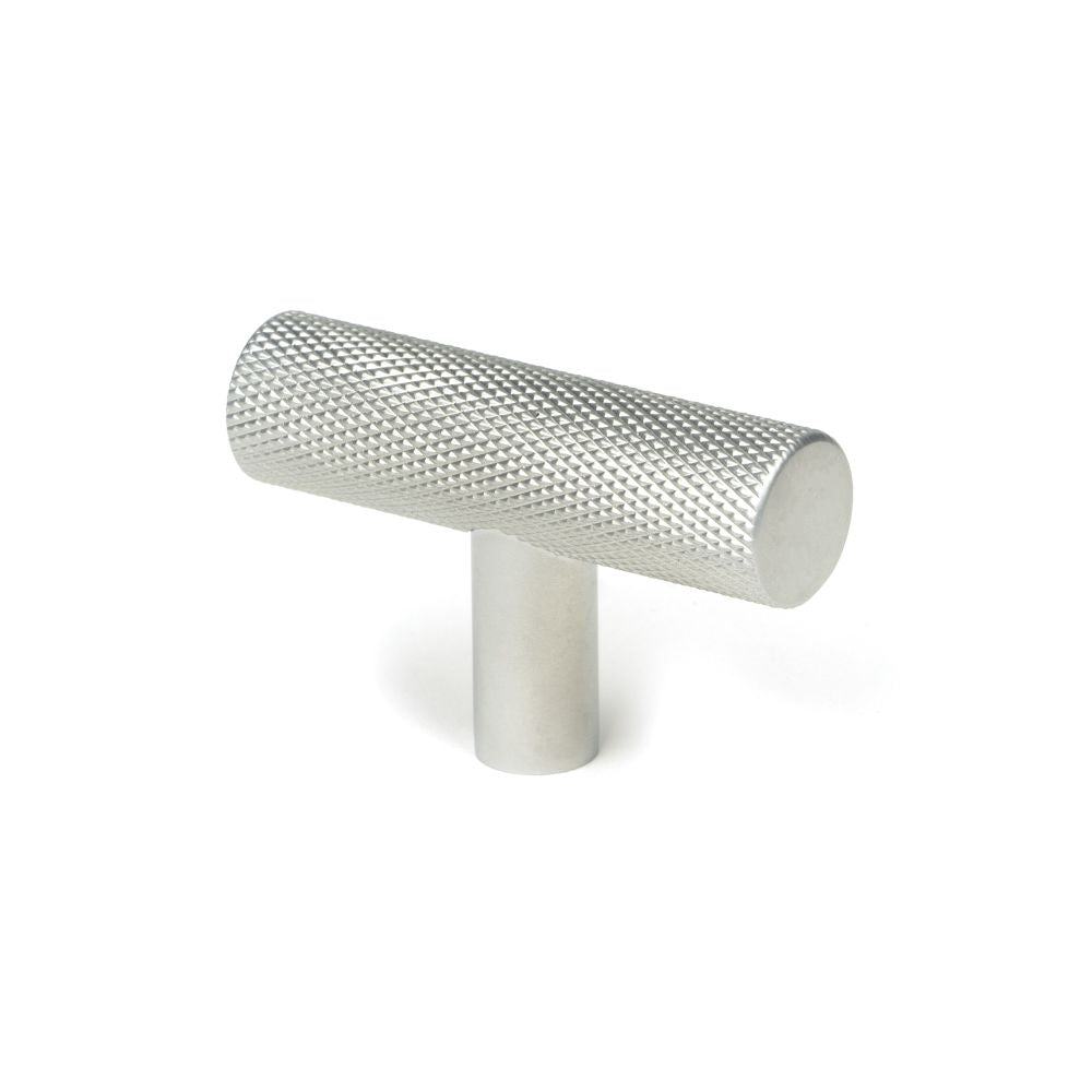 This is an image showing From The Anvil - Satin Chrome Brompton T-Bar available from T.H Wiggans Architectural Ironmongery in Kendal, quick delivery and discounted prices