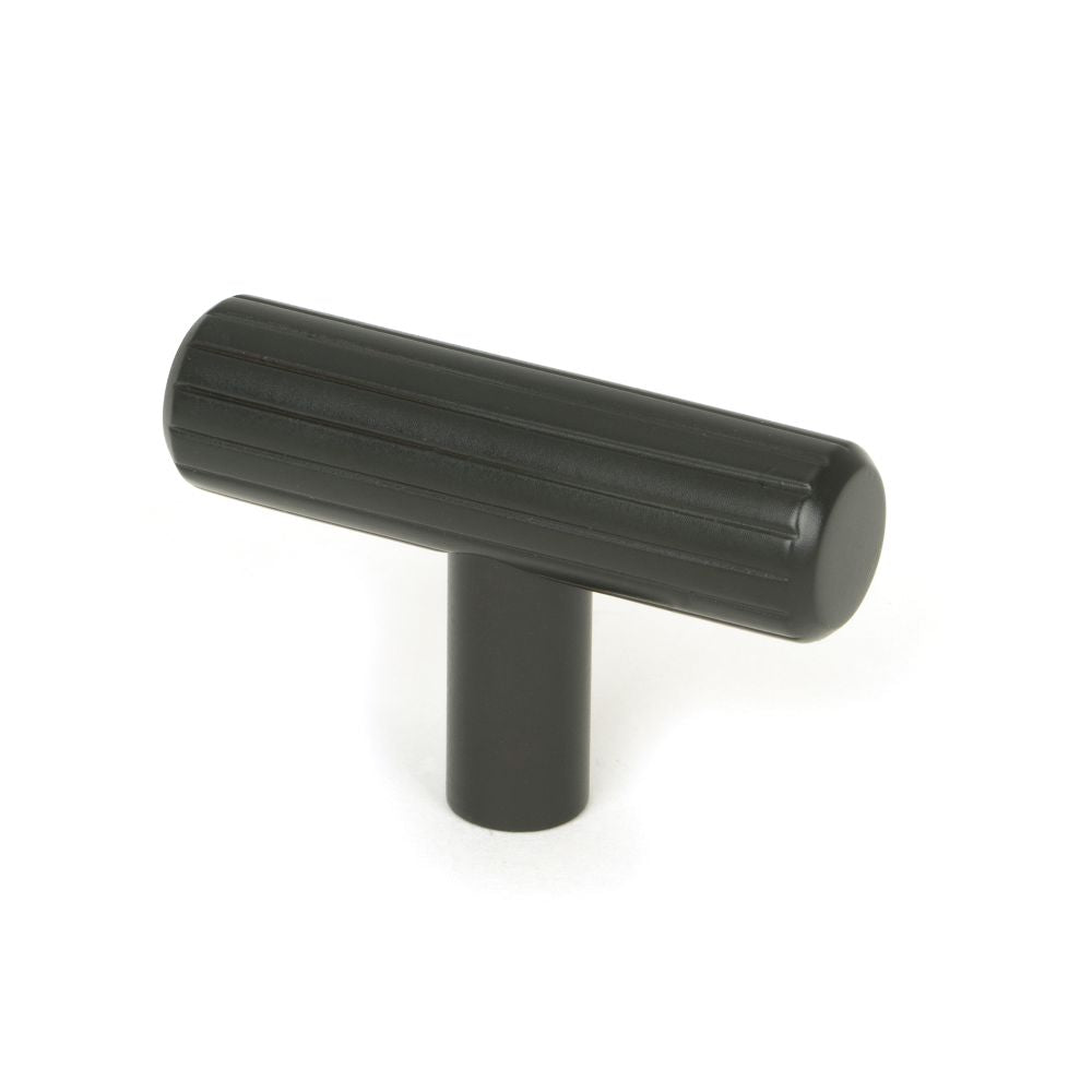 This is an image showing From The Anvil - Aged Bronze Judd T-Bar available from T.H Wiggans Architectural Ironmongery in Kendal, quick delivery and discounted prices