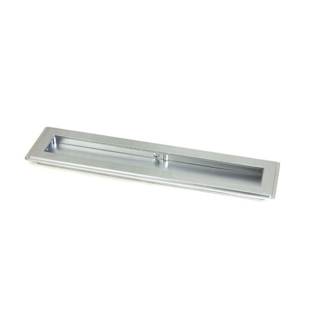 This is an image of From The Anvil - Satin Chrome 250mm Art Deco Rectangular Pull available to order from T.H Wiggans Architectural Ironmongery in Kendal, quick delivery and discounted prices.