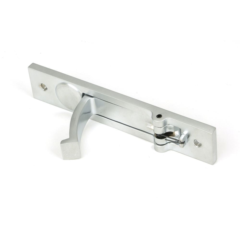This is an image showing From The Anvil - Satin Chrome 125mm x 25mm Edge Pull available from trade door handles, quick delivery and discounted prices