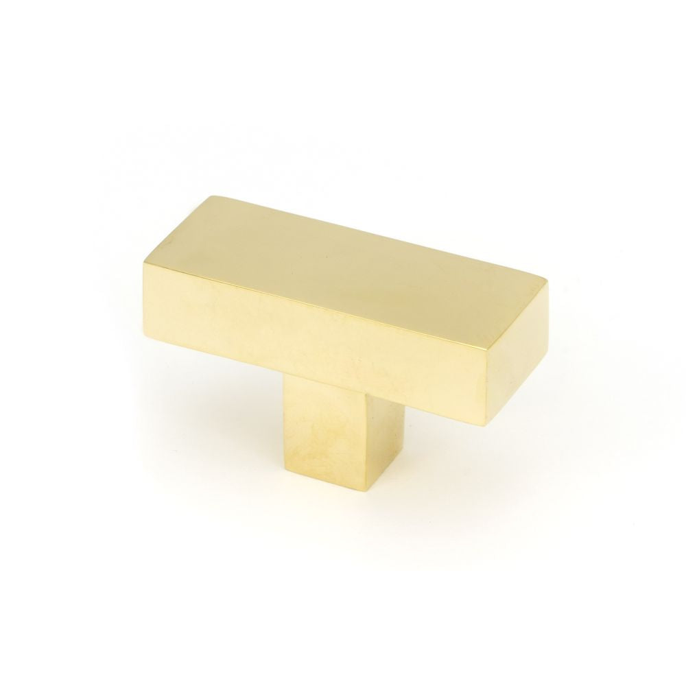 This is an image showing From The Anvil - Polished Brass Albers T-Bar available from T.H Wiggans Architectural Ironmongery in Kendal, quick delivery and discounted prices