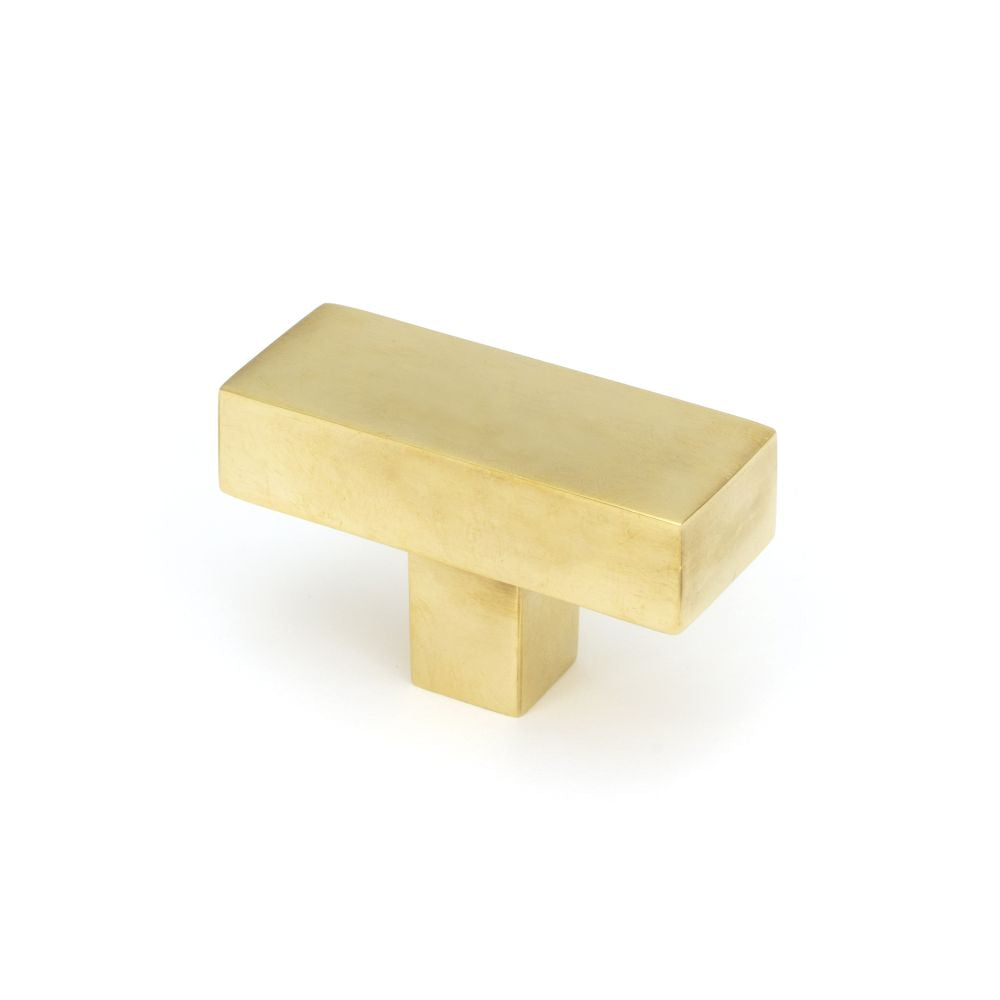 This is an image showing From The Anvil - Aged Brass Albers T-Bar available from T.H Wiggans Architectural Ironmongery in Kendal, quick delivery and discounted prices