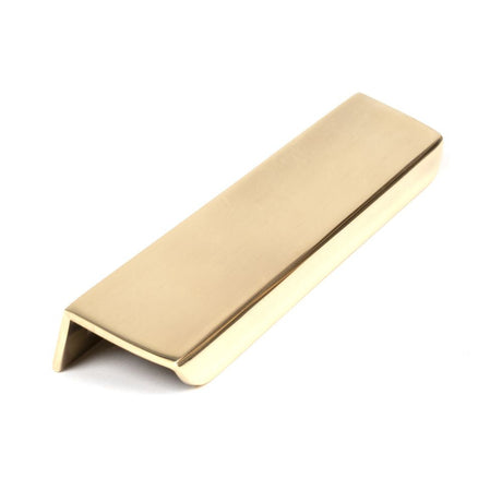 This is an image showing From The Anvil - Aged Brass 200mm Moore Edge Pull available from T.H Wiggans Architectural Ironmongery in Kendal, quick delivery and discounted prices