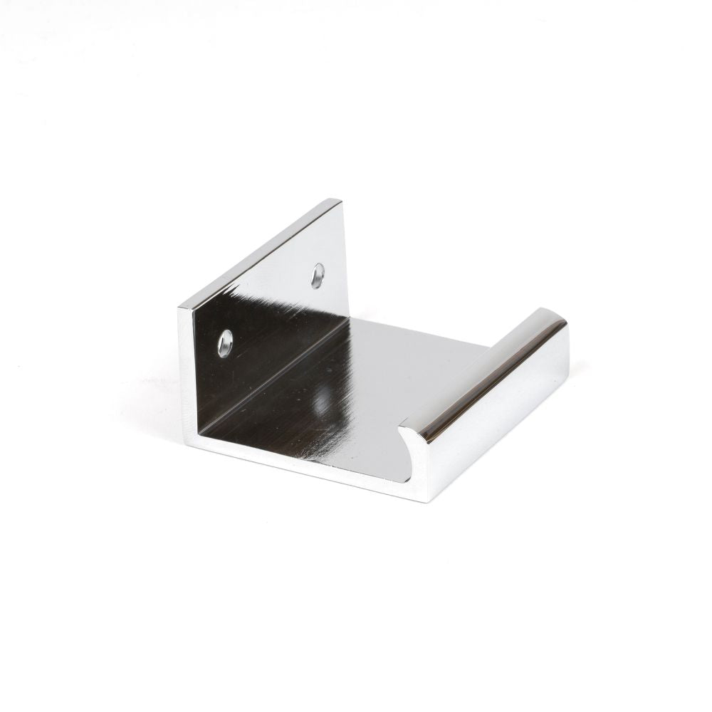 This is an image showing From The Anvil - Polished Chrome 50mm Plain Edge Pull available from trade door handles, quick delivery and discounted prices