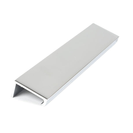 This is an image showing From The Anvil - Polished Chrome 200mm Plain Edge Pull available from T.H Wiggans Architectural Ironmongery in Kendal, quick delivery and discounted prices