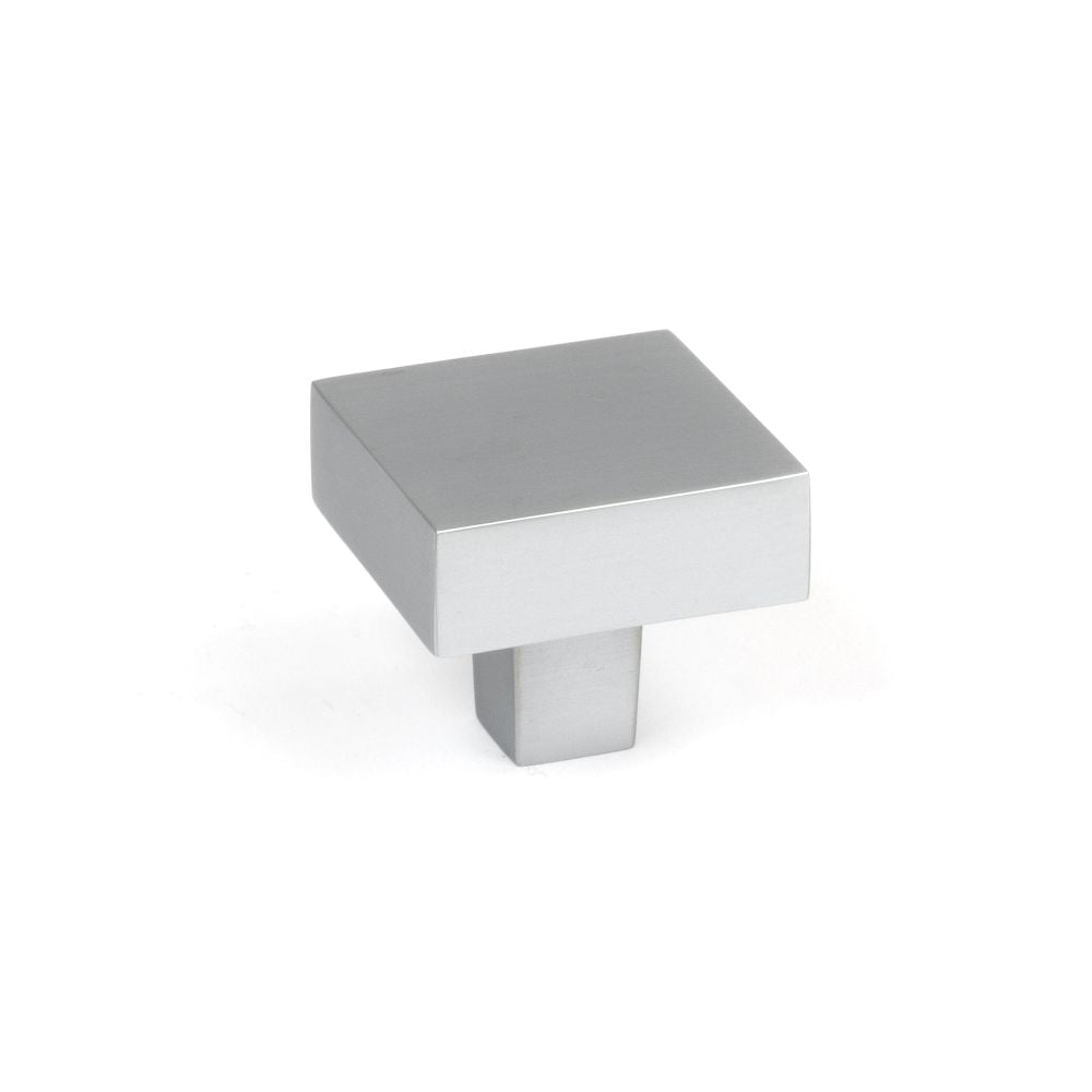 This is an image showing From The Anvil - Satin Chrome Albers Cabinet Knob - 35mm available from T.H Wiggans Architectural Ironmongery in Kendal, quick delivery and discounted prices