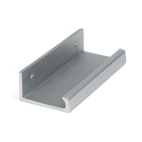 This is an image showing From The Anvil - Satin Chrome 100mm Plain Edge Pull available from trade door handles, quick delivery and discounted prices