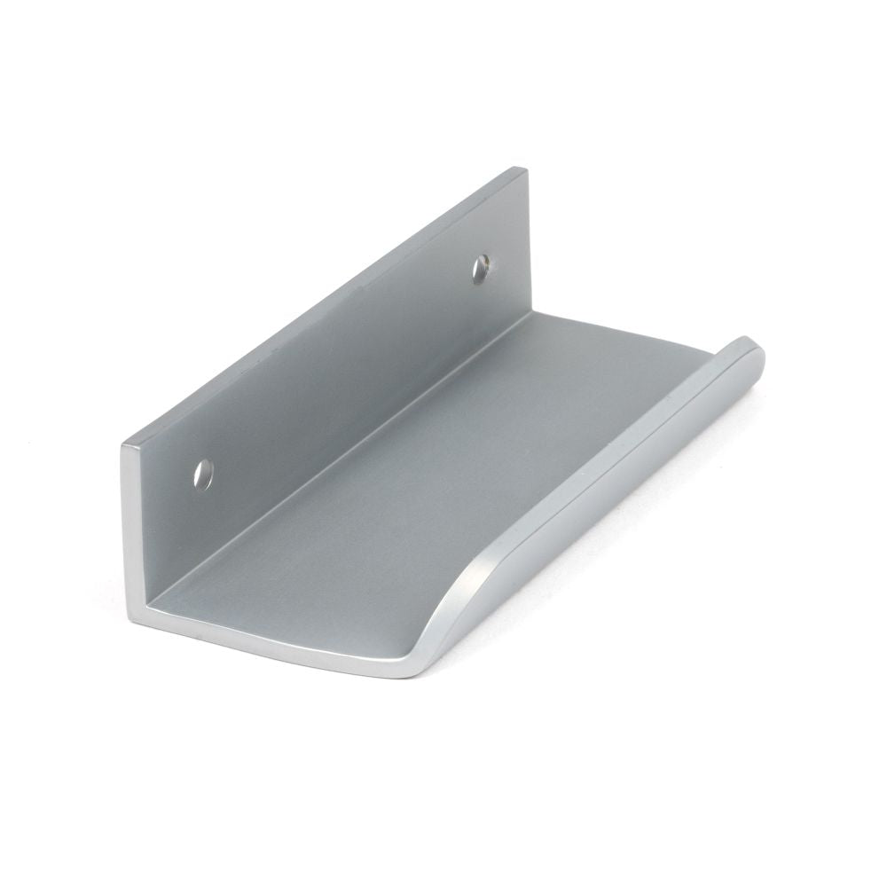 This is an image showing From The Anvil - Satin Chrome 100mm Moore Edge Pull available from trade door handles, quick delivery and discounted prices