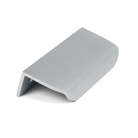 This is an image showing From The Anvil - Satin Chrome 100mm Moore Edge Pull available from T.H Wiggans Architectural Ironmongery in Kendal, quick delivery and discounted prices
