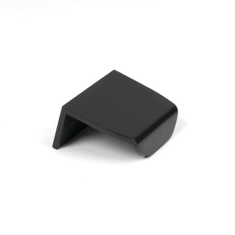 This is an image showing From The Anvil - Matt Black 50mm Moore Edge Pull available from T.H Wiggans Architectural Ironmongery in Kendal, quick delivery and discounted prices