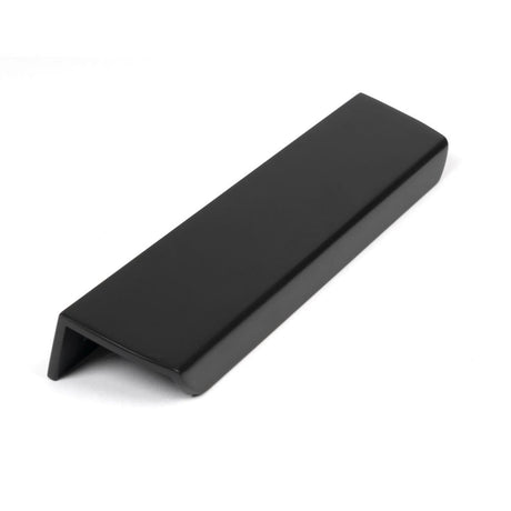 This is an image showing From The Anvil - Matt Black 200mm Moore Edge Pull available from T.H Wiggans Architectural Ironmongery in Kendal, quick delivery and discounted prices
